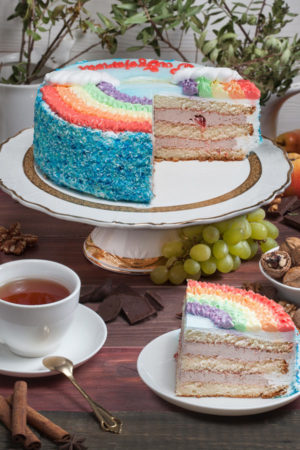 торт Радужный